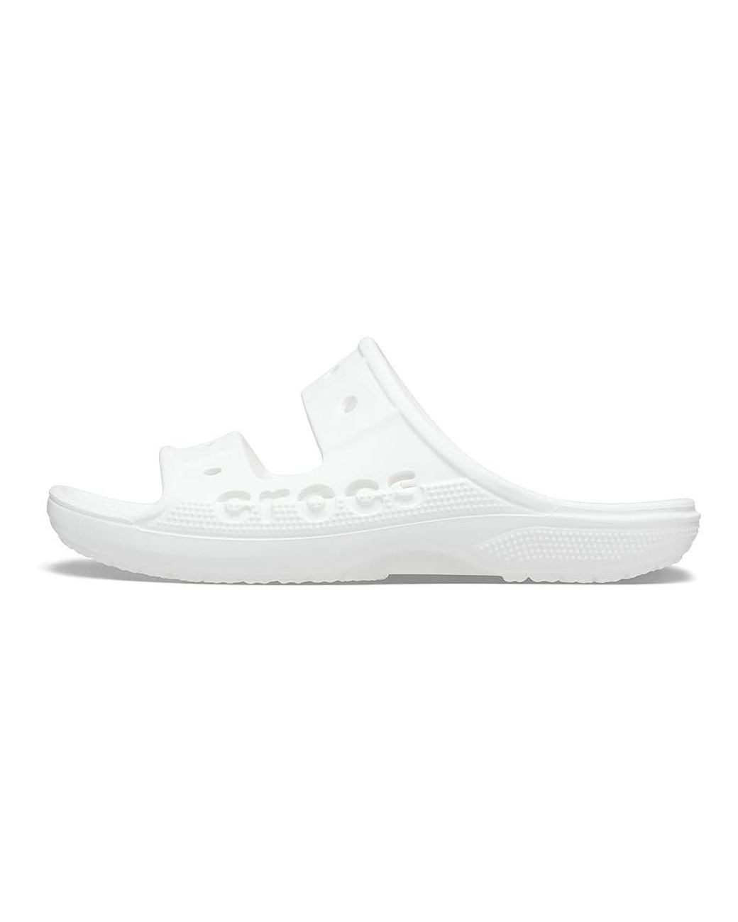 CROCSTM White Baya Two-Strap Slide Sandals