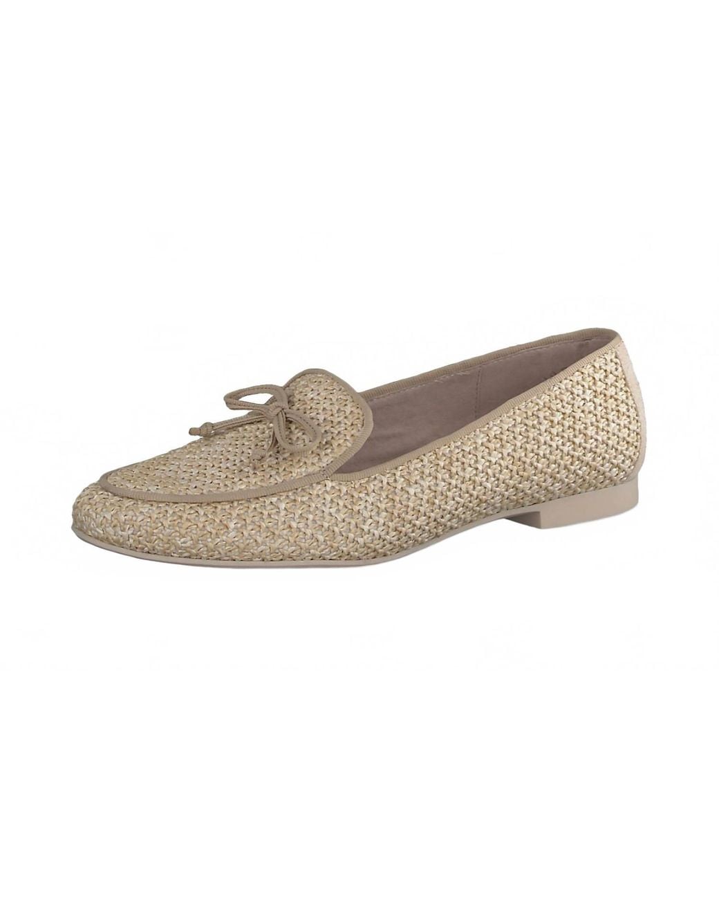 Paul Green Black Robbie Flat Raffia Loafer