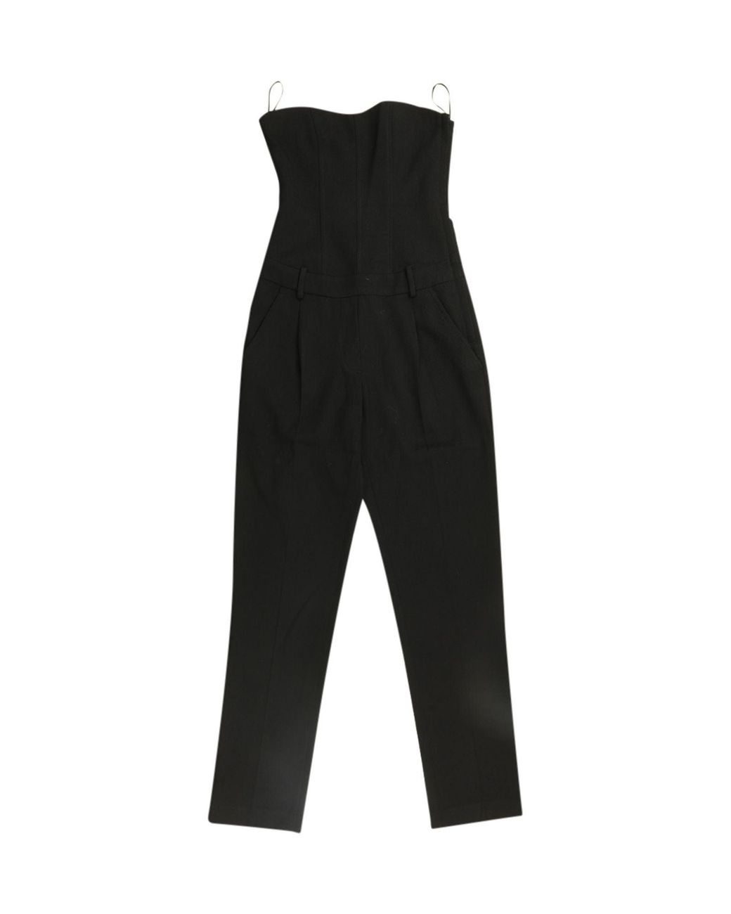Theory Black Bustier Jumpsuit