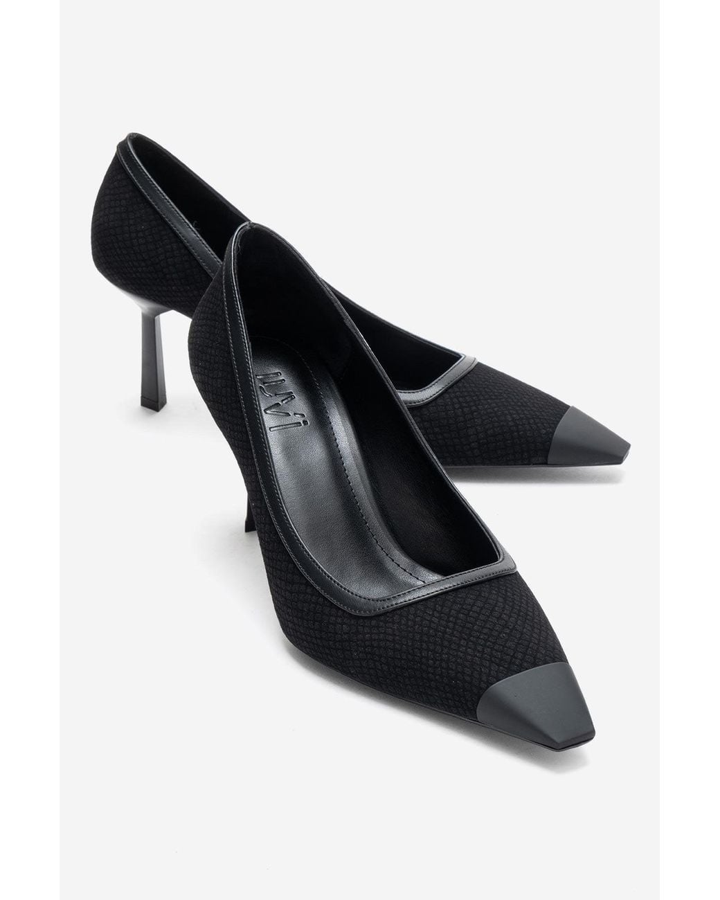 Prologue Shoes Black Rona Pointed Toe Pump