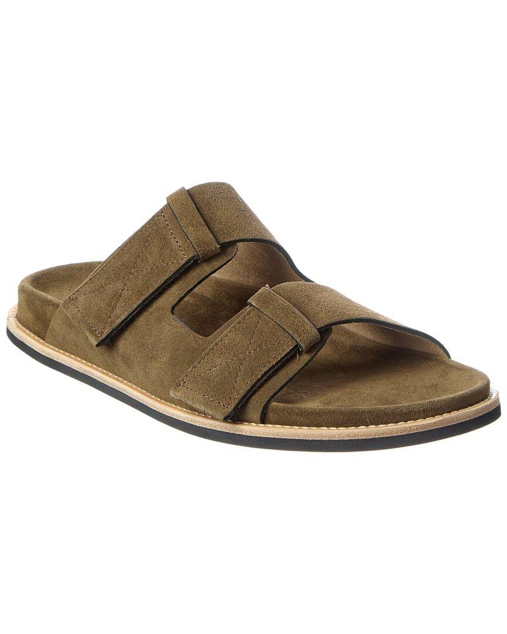 Todd Snyder Men\'s Brown Leather Strap Sandals Sz 11.  Box43 Todd Snyder Tuscan Leather Thong Cross Sandal in Brown for  main image 3