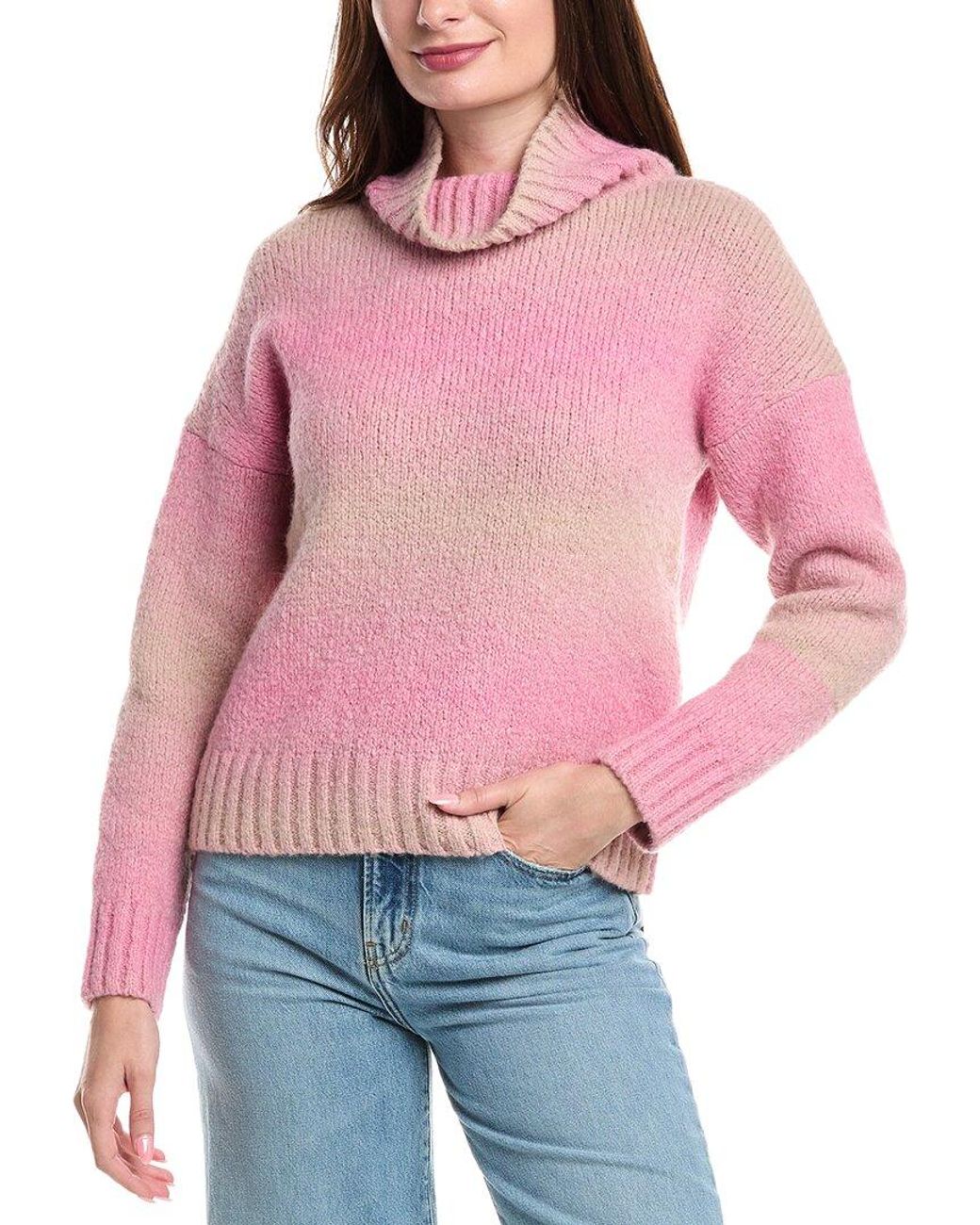 Maje Red Wool-Blend Sweater