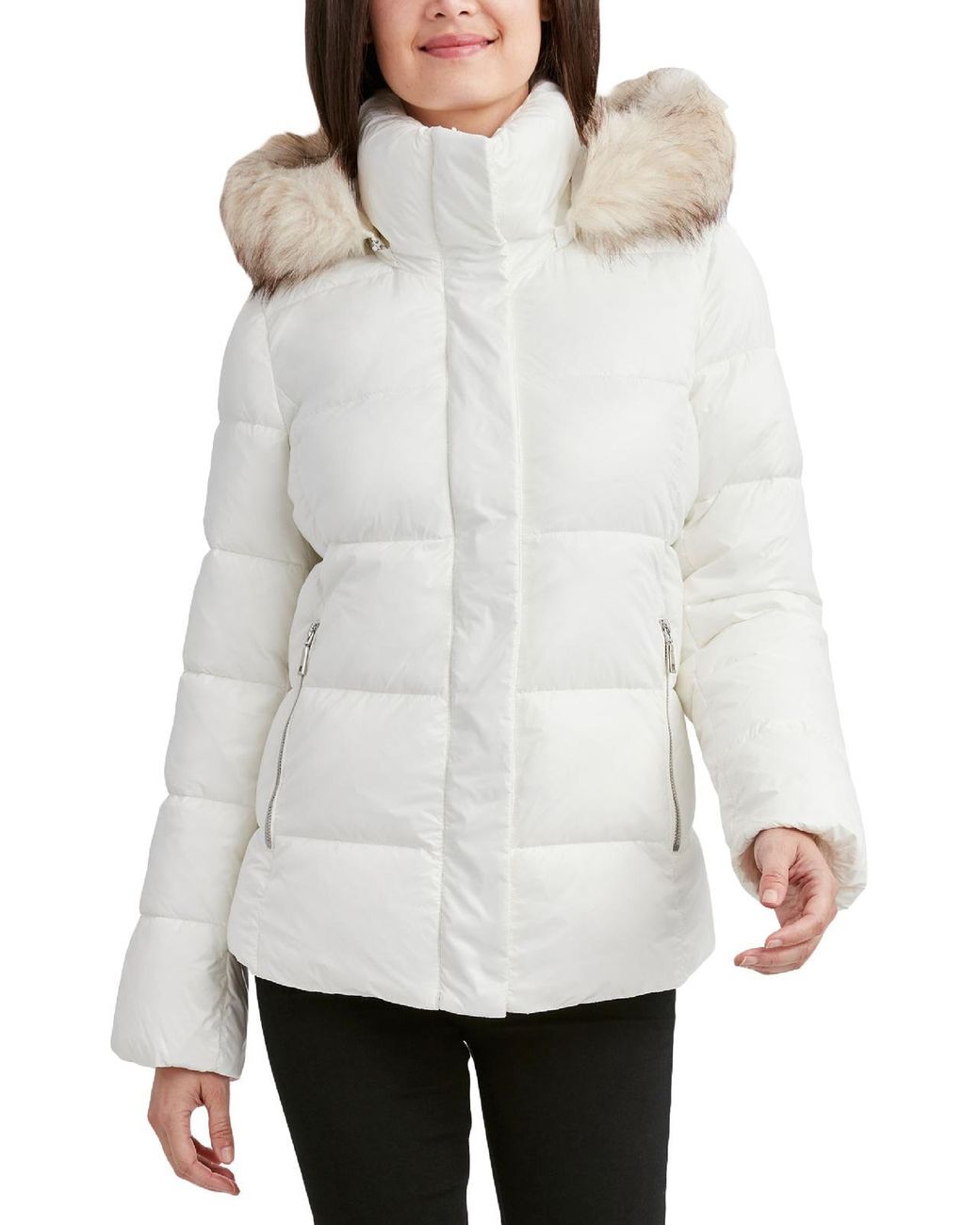 Tahari faux shop fur jacket