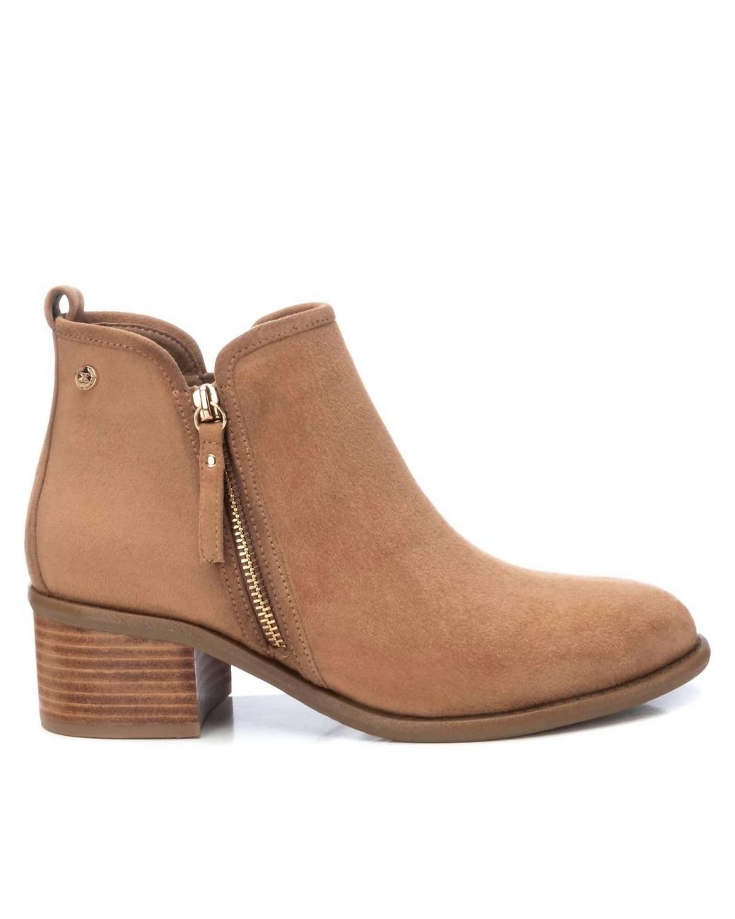 Xti Brown Cowboy Booties
