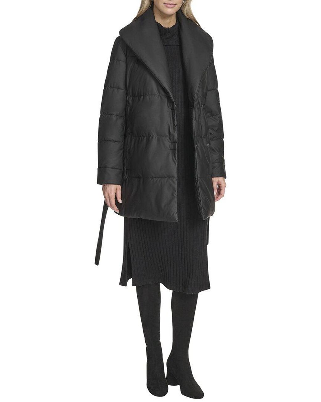 Andrew Marc Black Adela Quilted Jacket