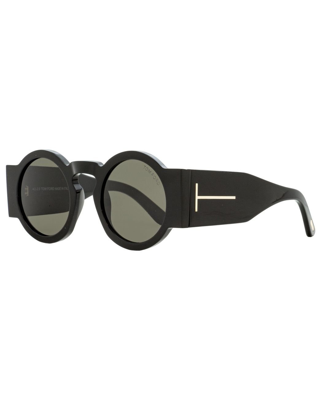 Tom Ford Round Sunglasses Tf603 Tatiana-02 Black 47mm | Lyst