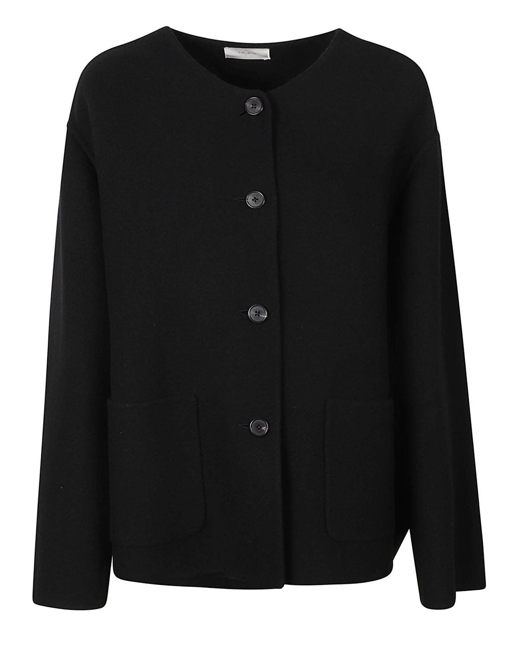 The Row Black Quintus Boxy Jacket