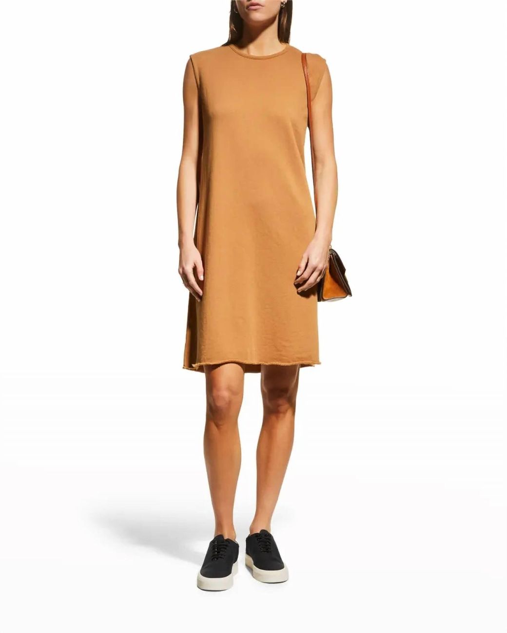 Eileen Fisher Lightweight Organic Cotton Terry Dress in Natural | Lyst