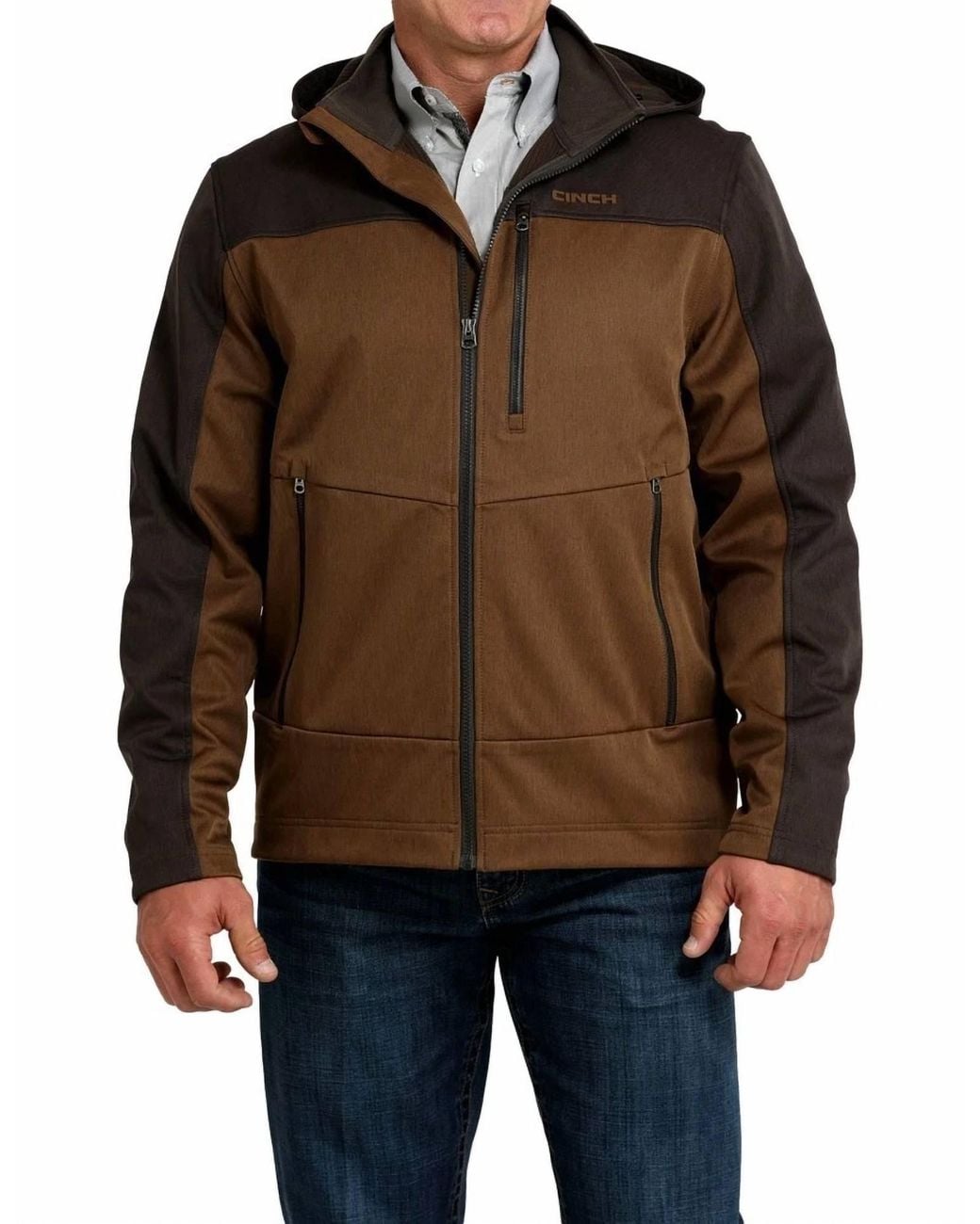 Cinch Black Bonded Hoodie Jacket for men