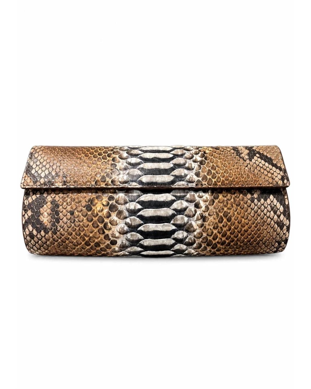 W. Kleinberg Python Clutch in Natural | Lyst
