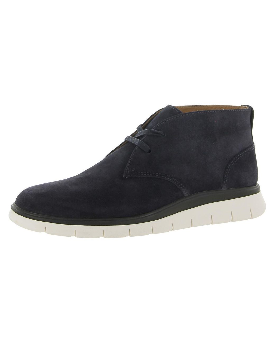 Vince Stapleton Suede Ankle Chukka Boots in Blue for Men | Lyst