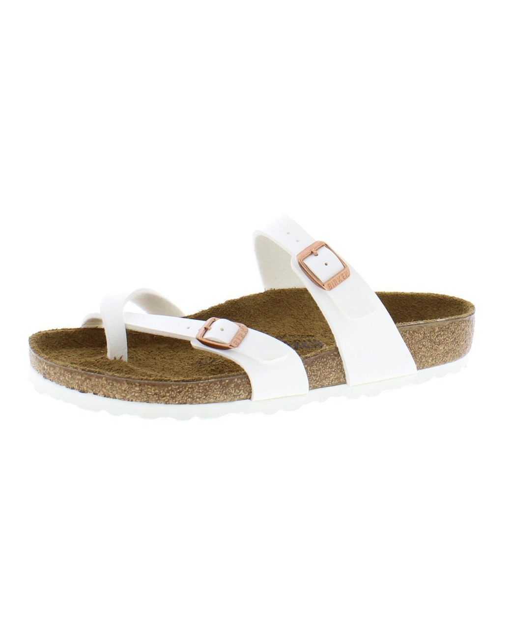 Birkenstock Mayari Flip-flop Leather Thong Sandals in White | Lyst