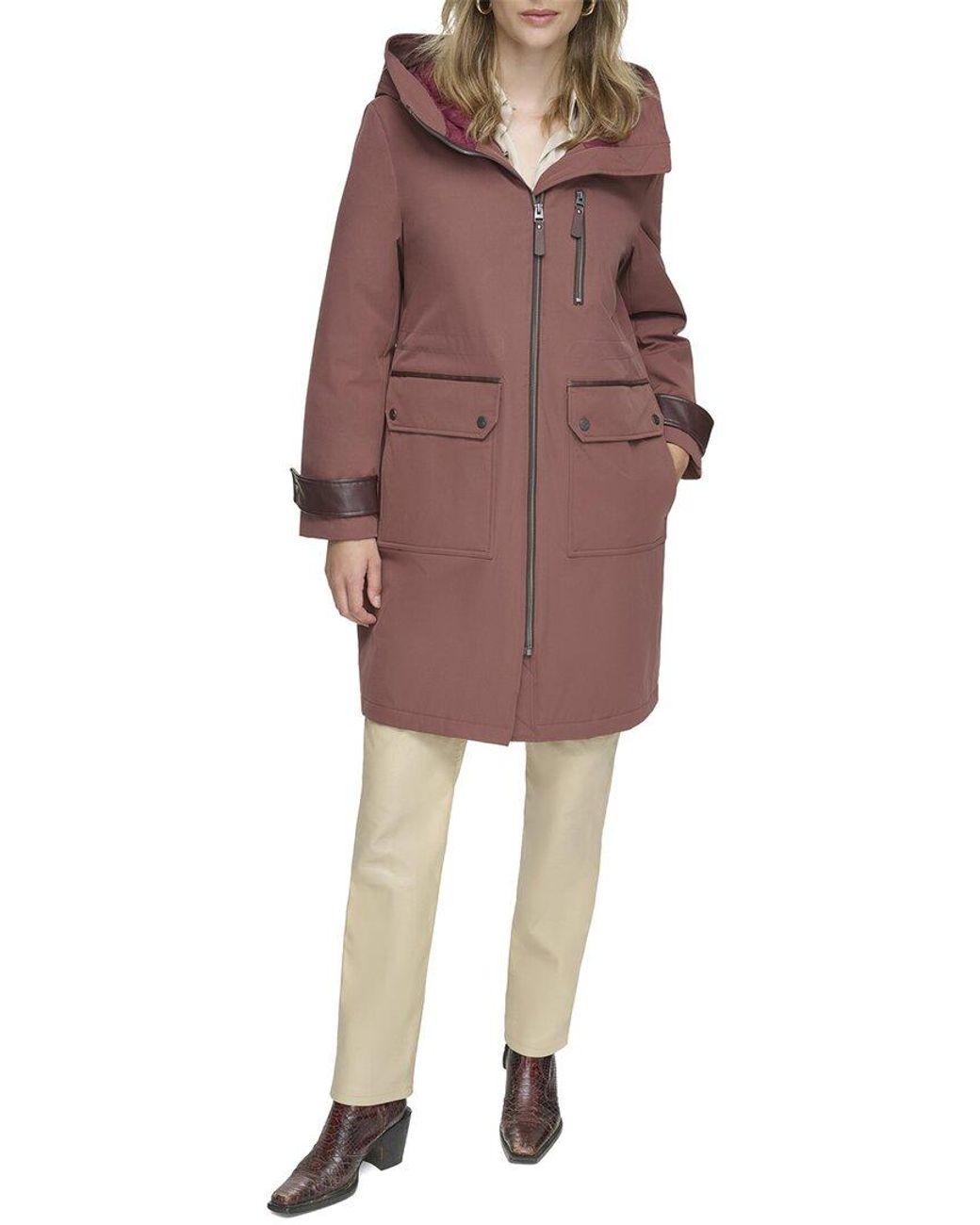 Andrew Marc Marc New York Gemas Insulated Matte Shell Coat in Red Lyst
