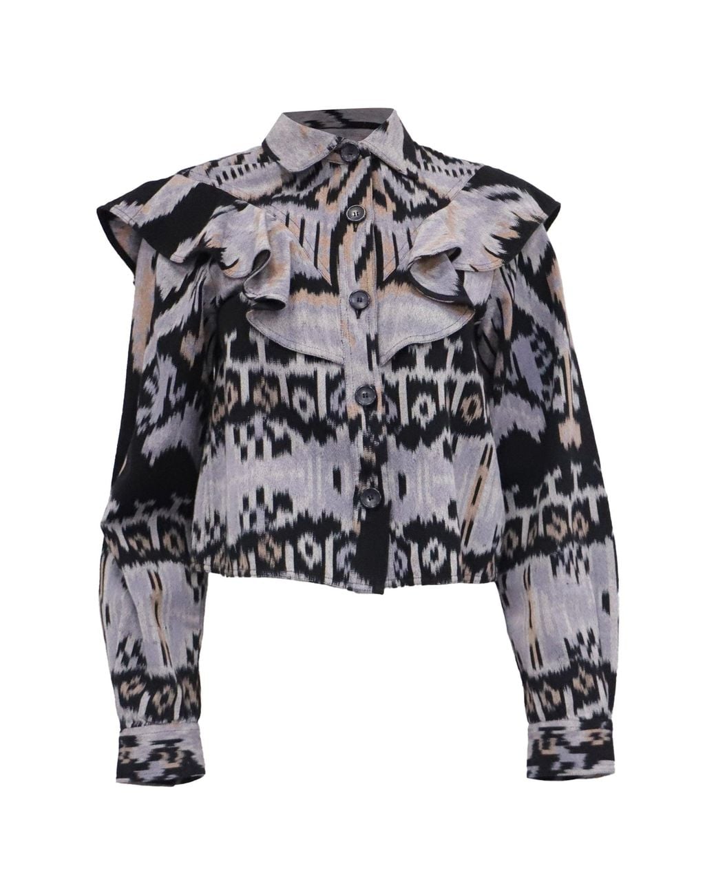 Ulla Johnson Black Mathilde Blouse