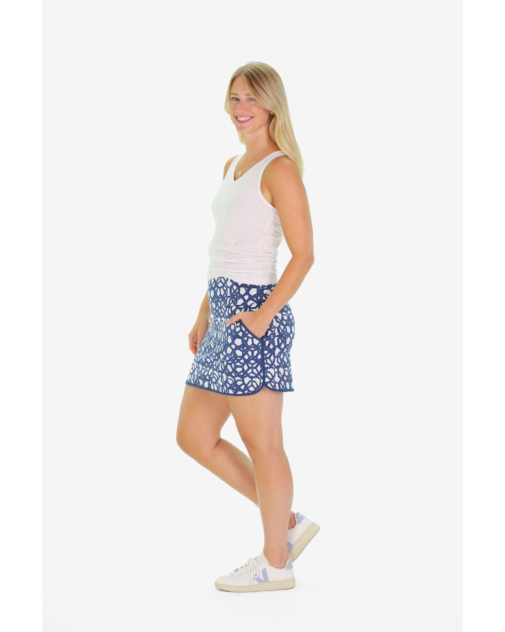 Duffield Lane Blue The Suzanne Skort
