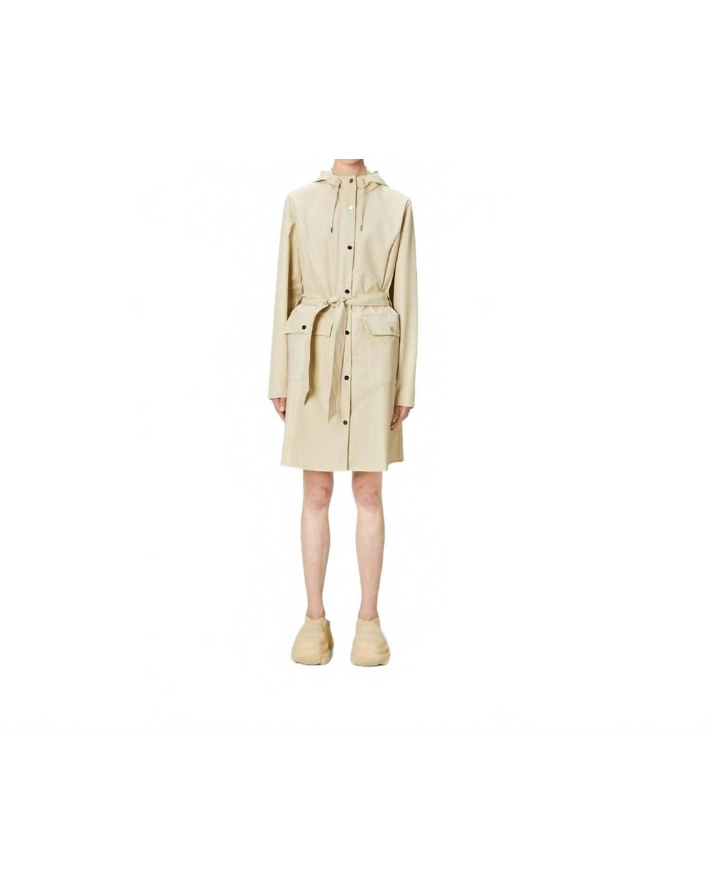 Rains Black Curve Jacket