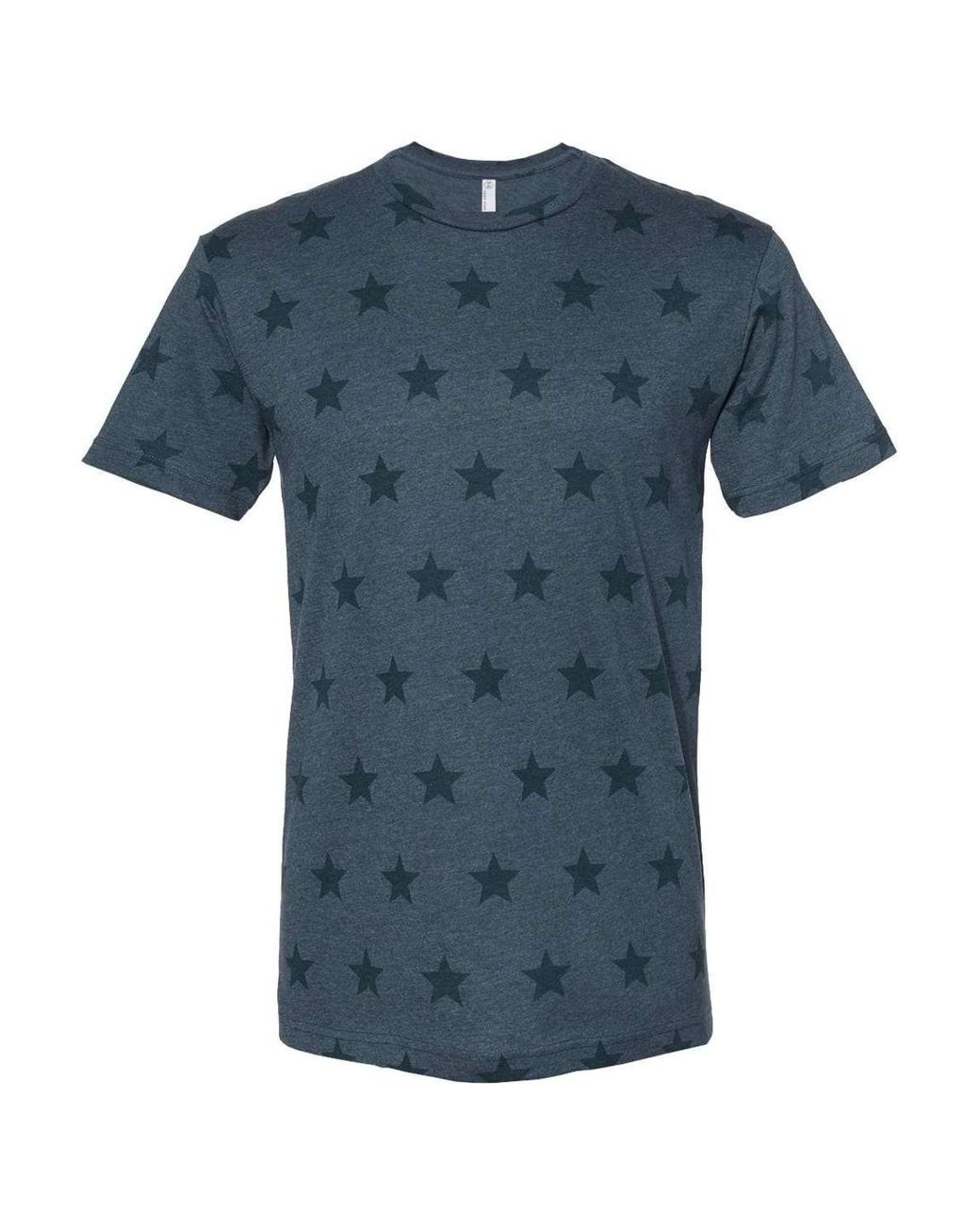 Code Five Blue Star Print Tee for men