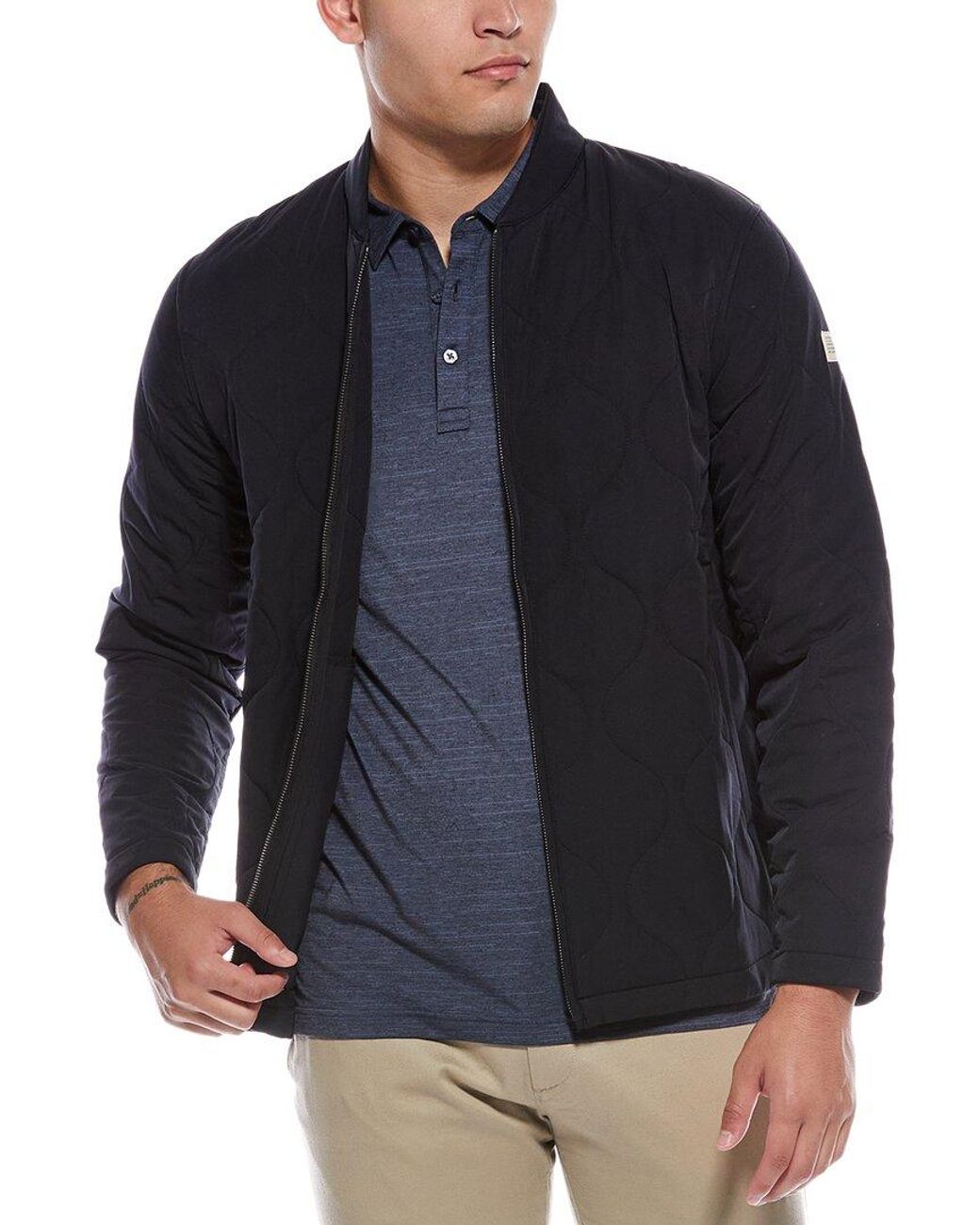 Travis Mathew Blue Come What May Jacket for men