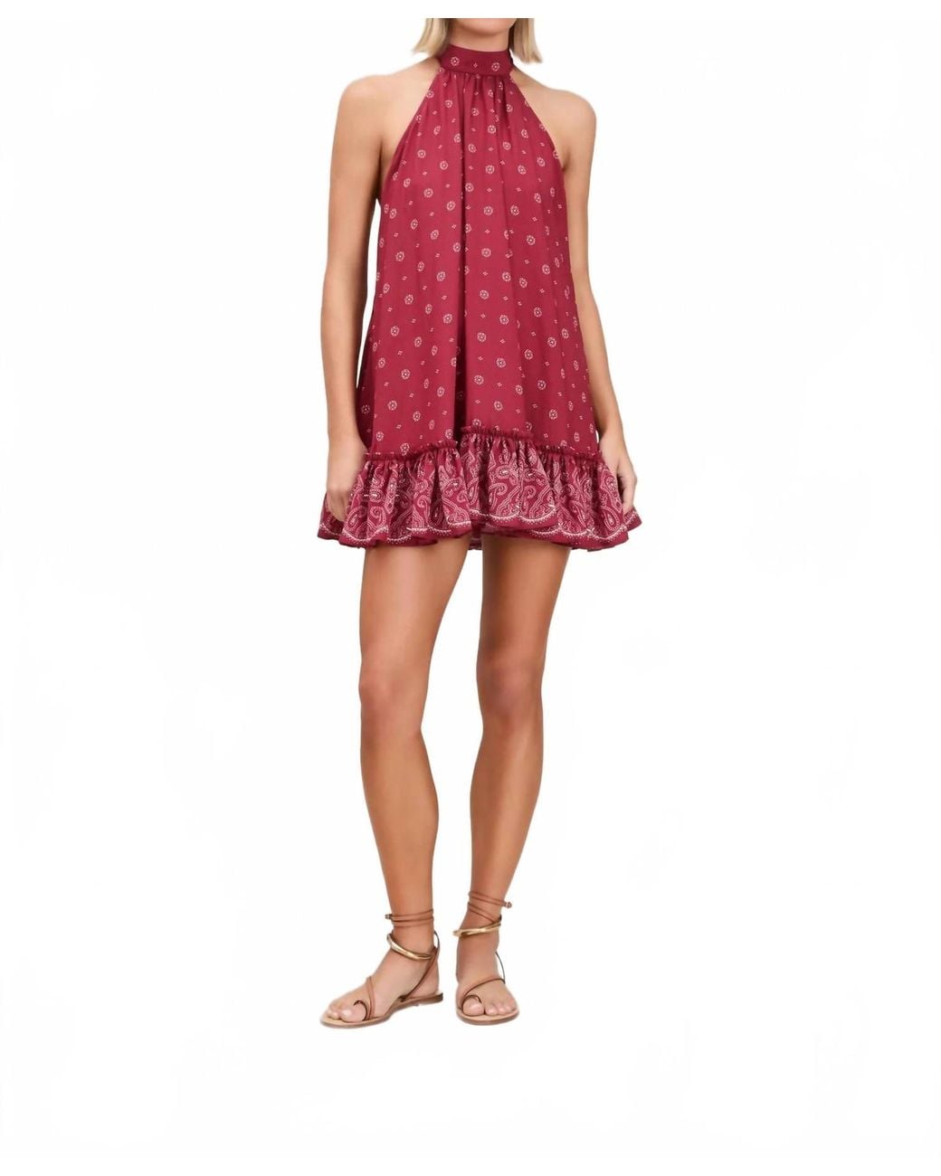 Devon Windsor Red Selma Mini Dress