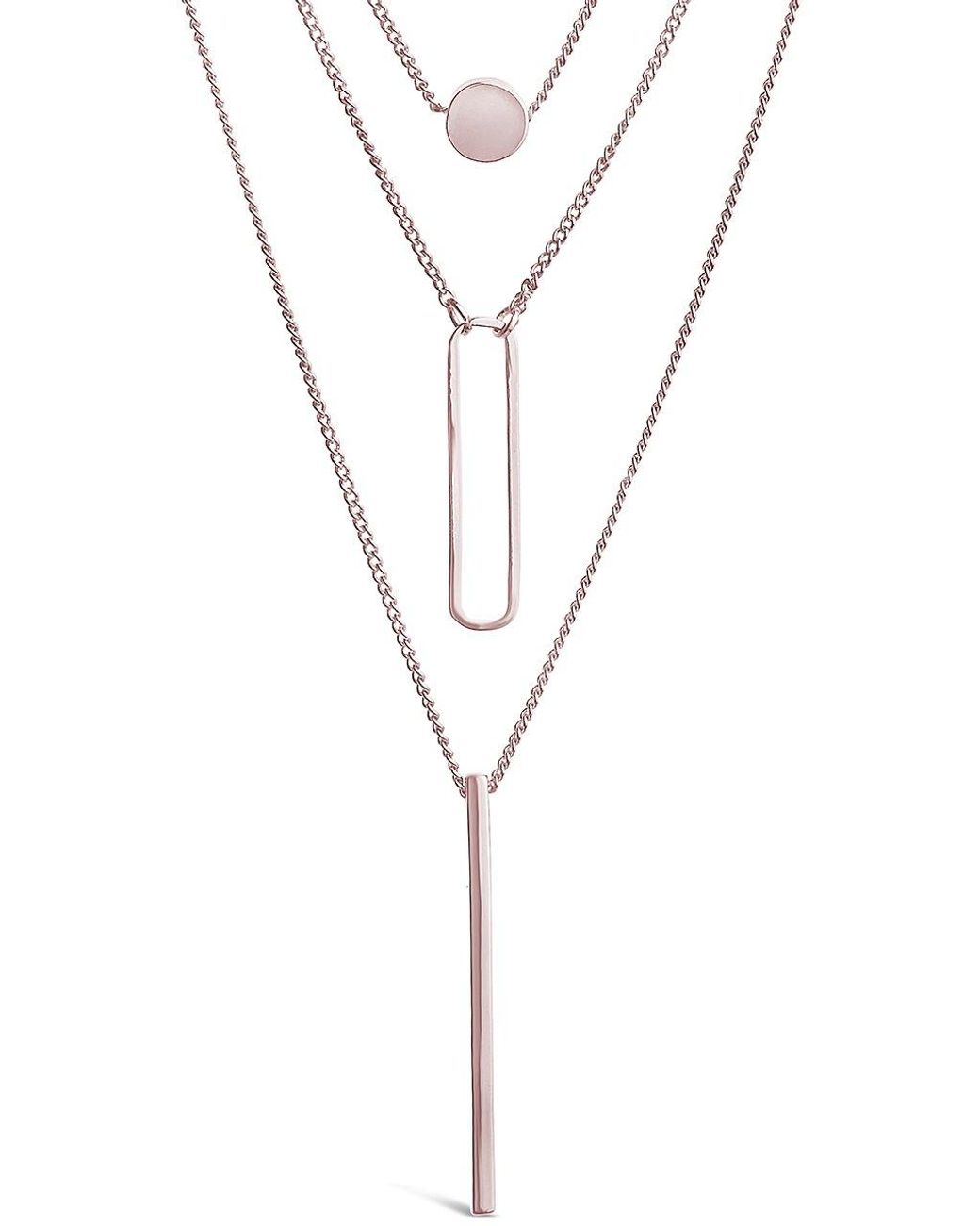 Sterling Forever Triple Layer Pendant 