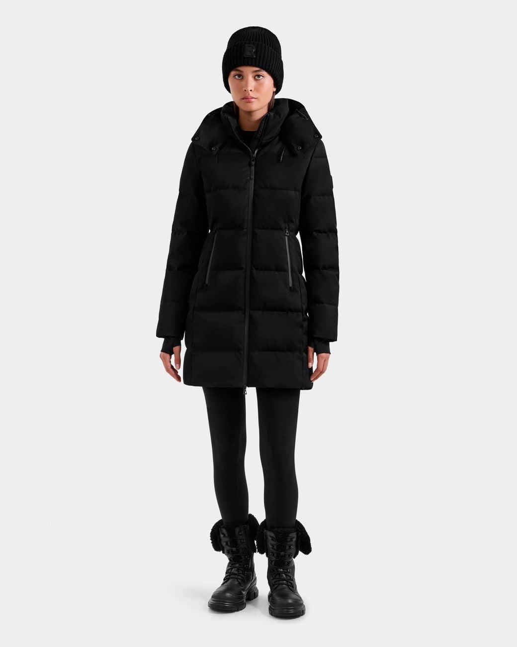 Rudsak Black Miriam Matte Down Puffer
