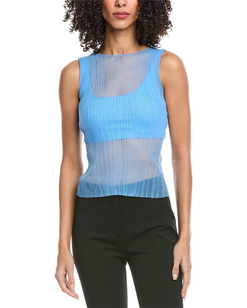 Jonathan Simkhai Blue Oakley Tank
