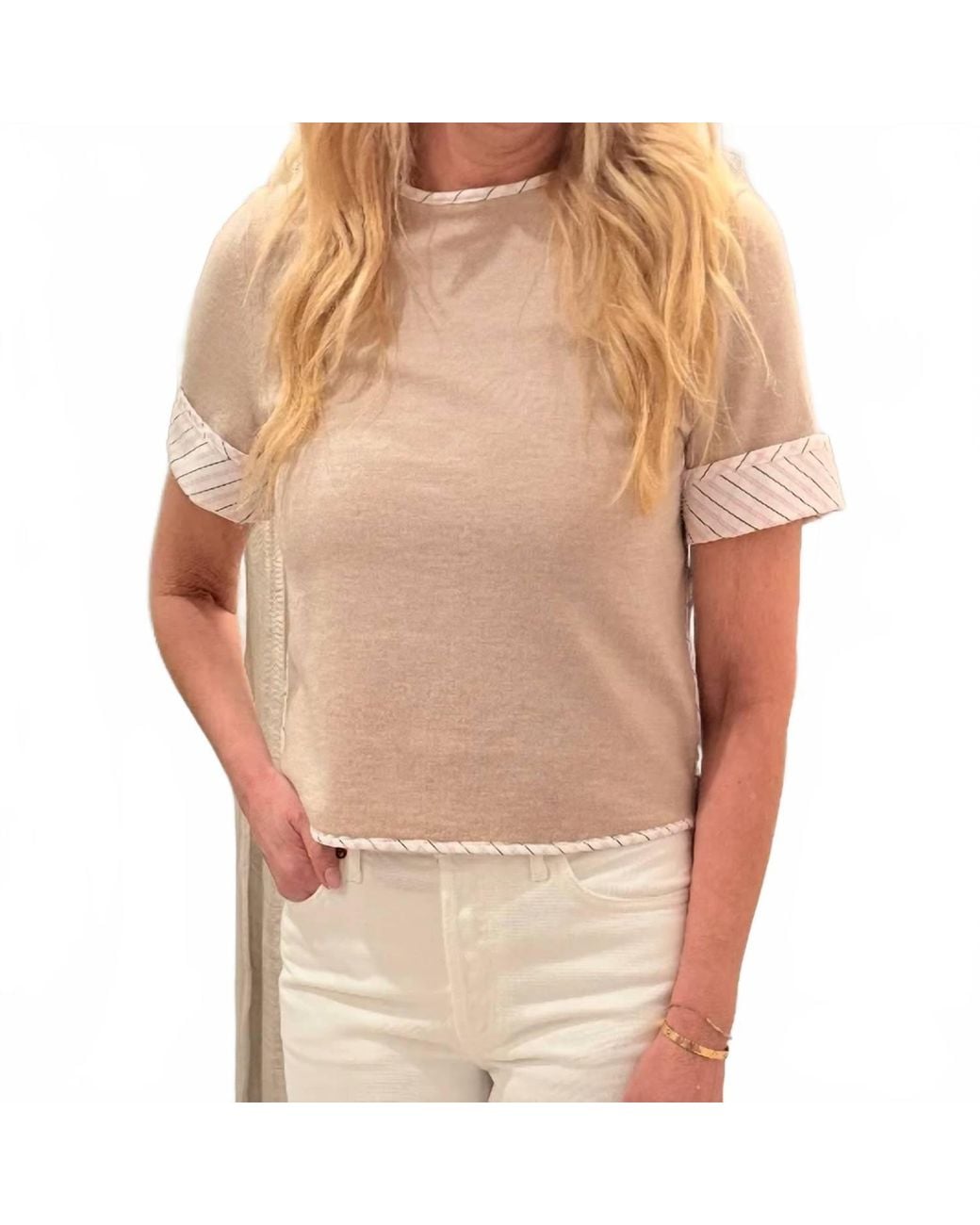 WE-AR4 Natural Marina Knit Tee