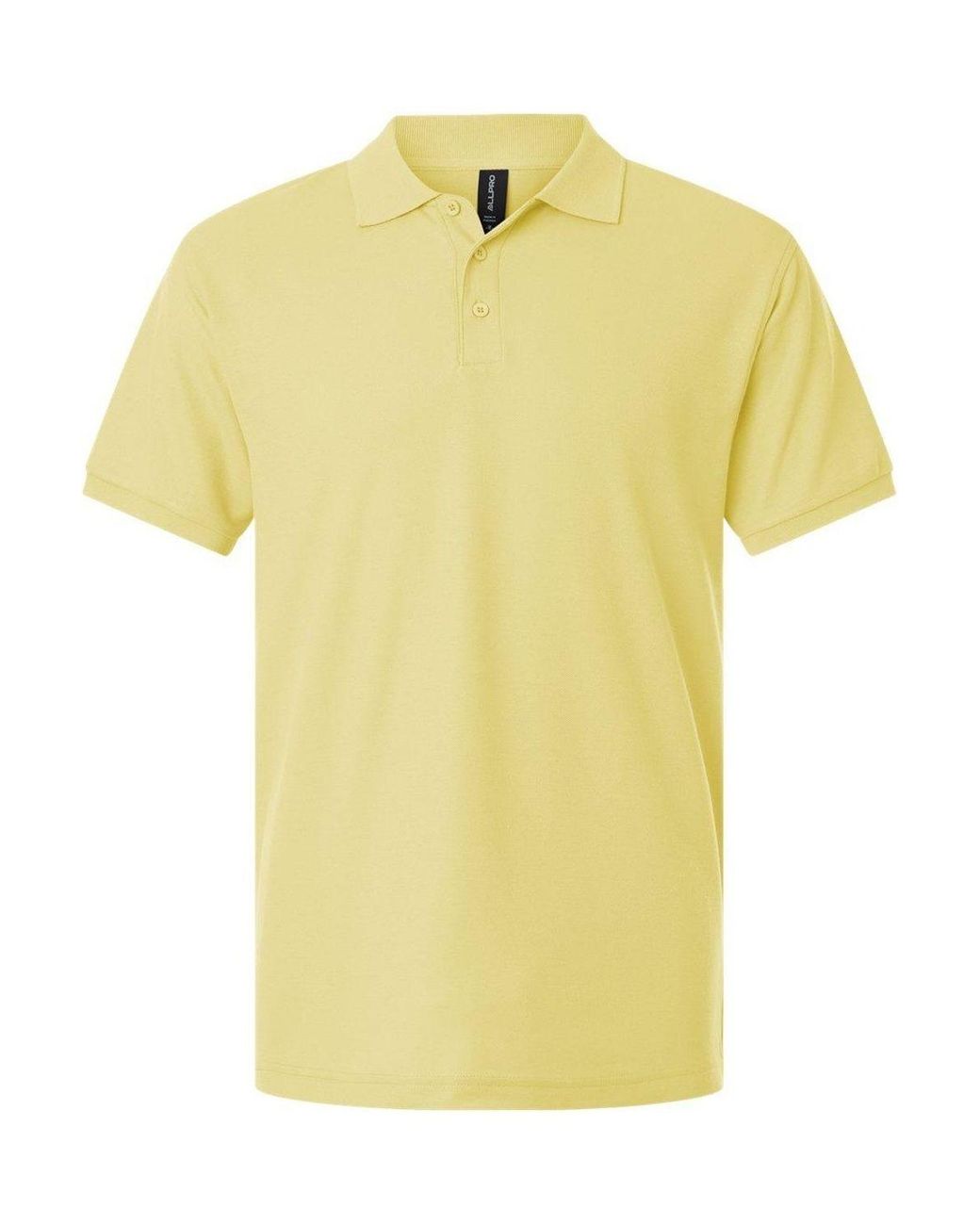 AllPro Yellow Pique Polo for men
