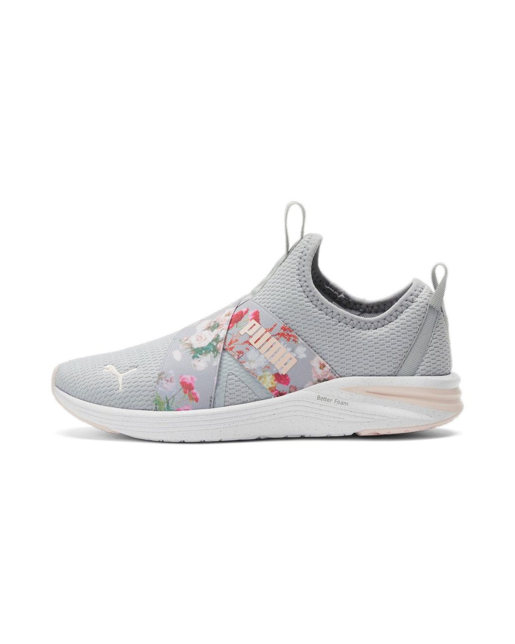 PUMA Better Foam Prowl Floral Slip-on Training Shoes in Gray | Lyst