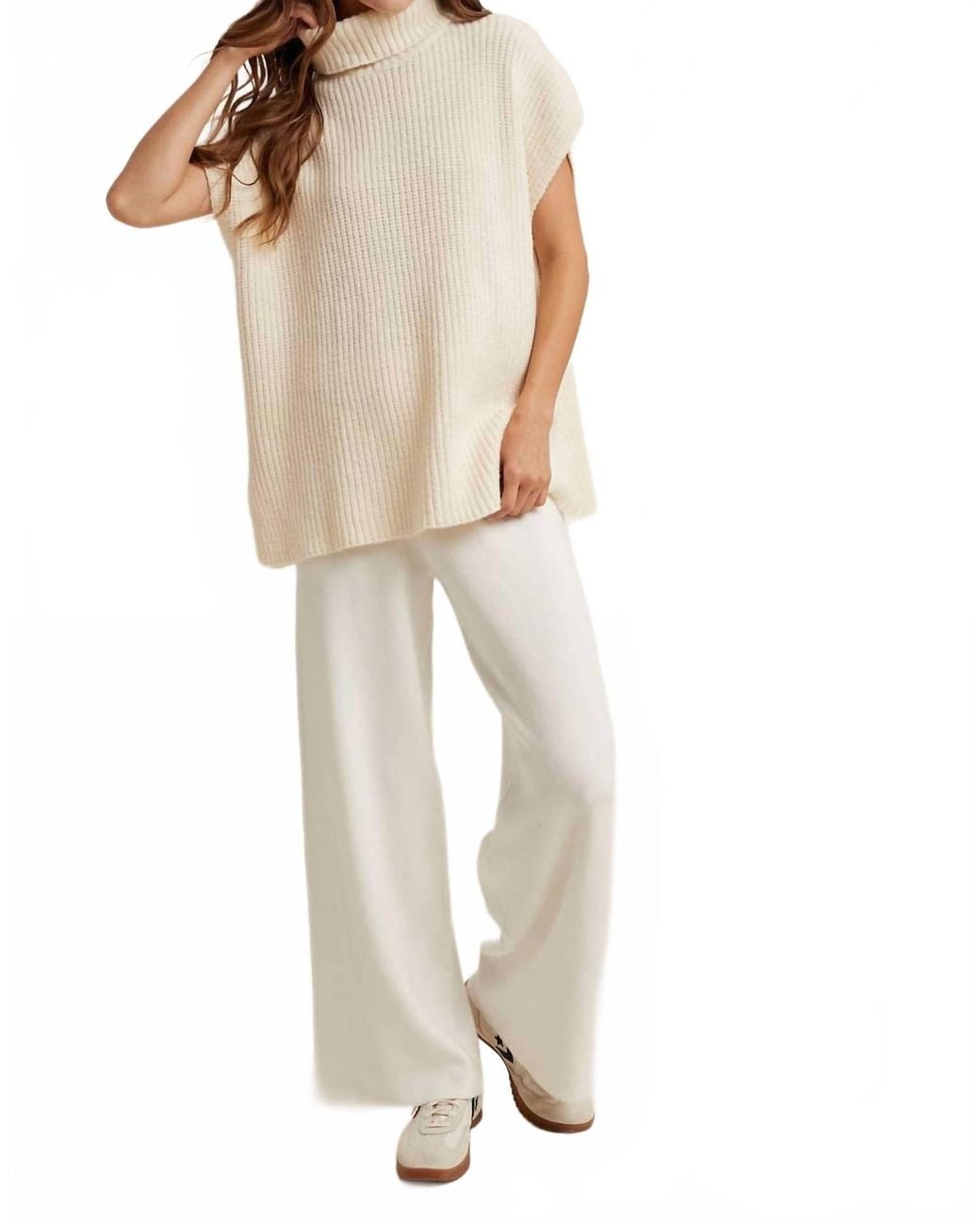 Wishlist Natural Turtle Neck Sweater Pant Set