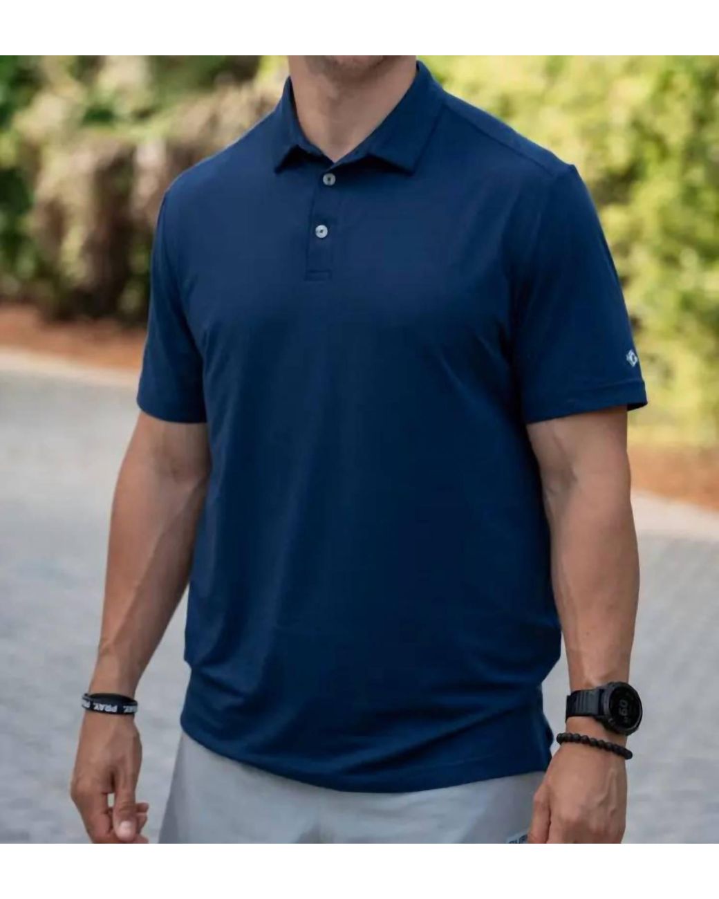 Burlebo Blue Quick Dry Performance Polo for men