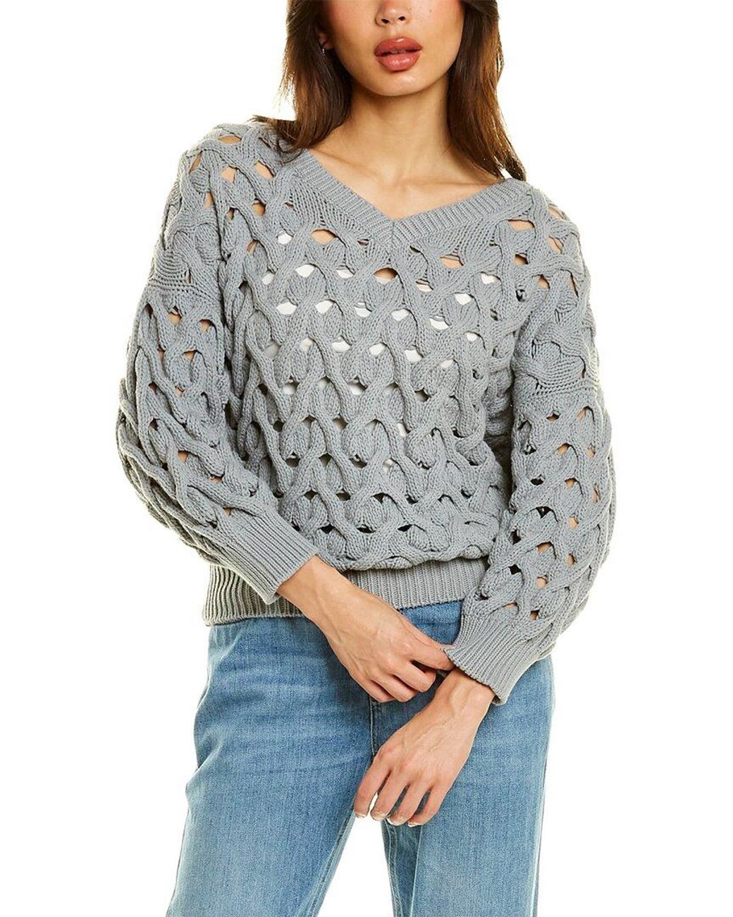 Open Cable Knit Sweater 