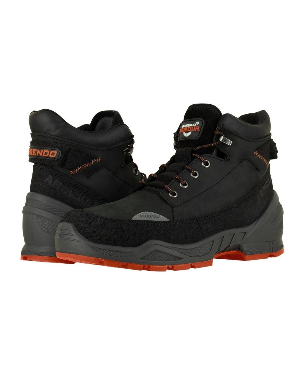 Berrendo Black Work Boots For 6" Alloy Toe Boots for men