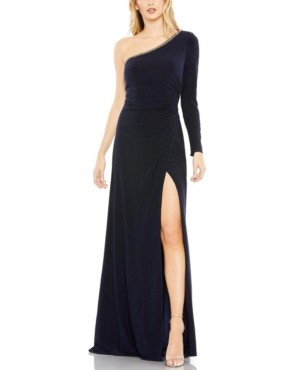 Mac Duggal Blue Column Dress