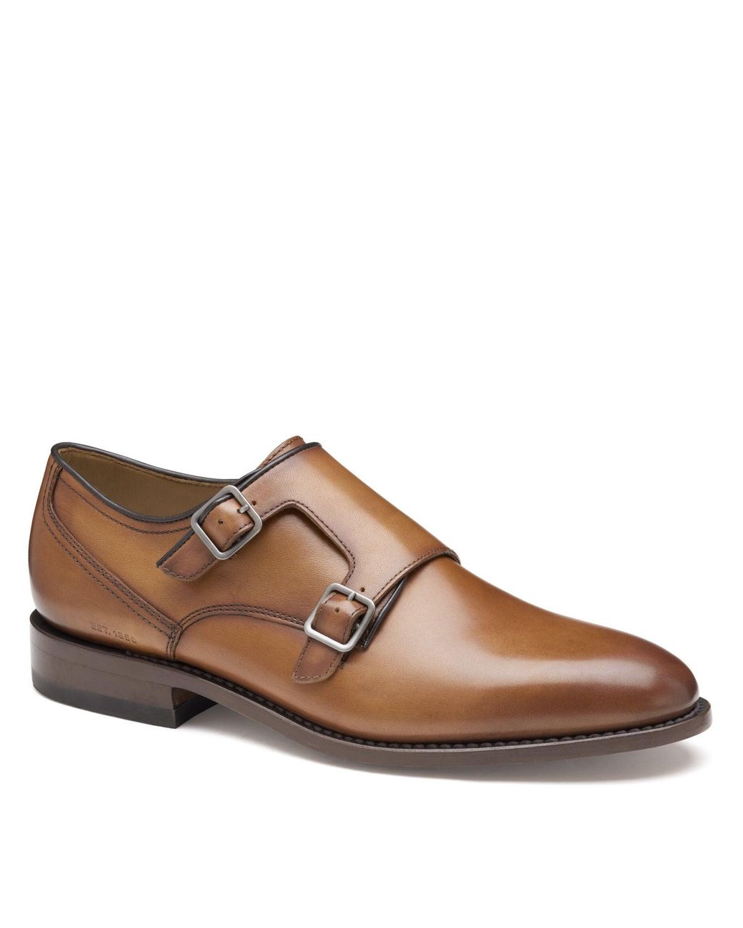 Johnston & Murphy Dark Brown Double Monk Leather Slip-Ons Amazon.com | Johnston & Murphy Men main image 4