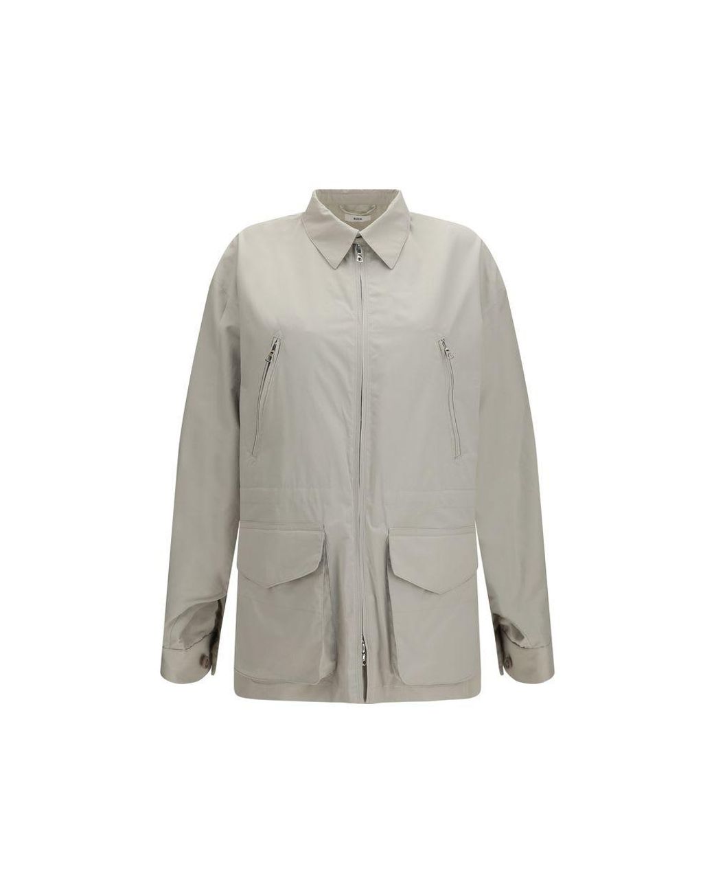 Rier Gray Cotton Shell Jacket