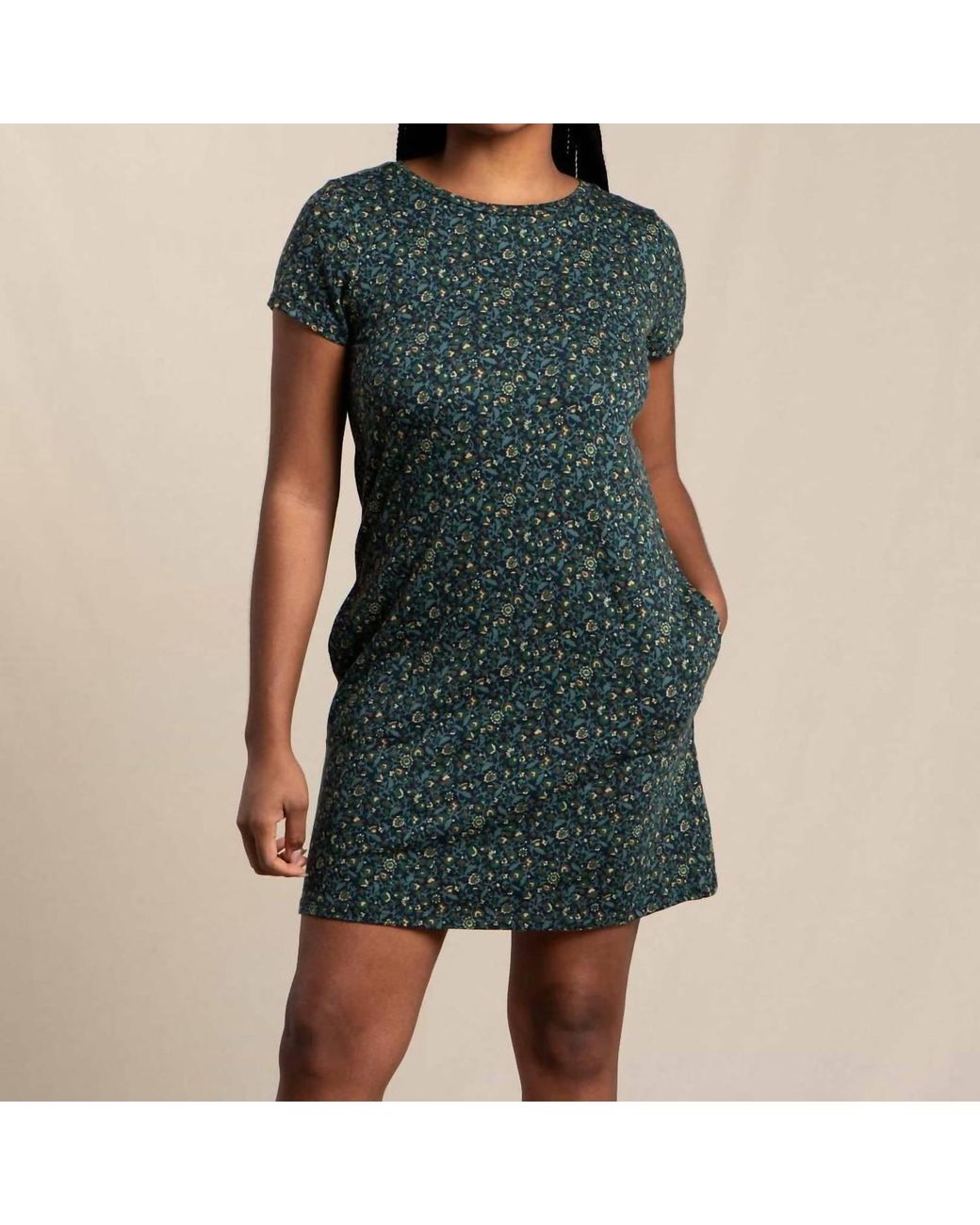 Toad Co. Windmere Ii Short Sleeve Dress In Big Sky Vine Print in