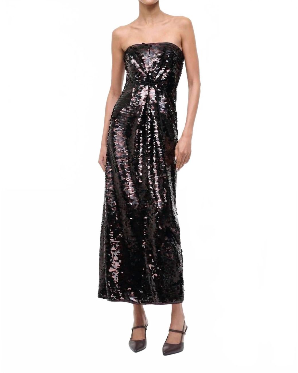 Staud Black Cece Dress