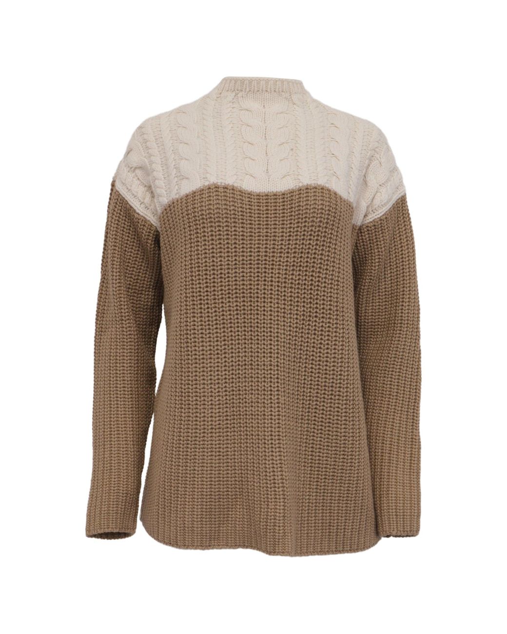 Sandro Natural Sandro Cable Knit Sweater