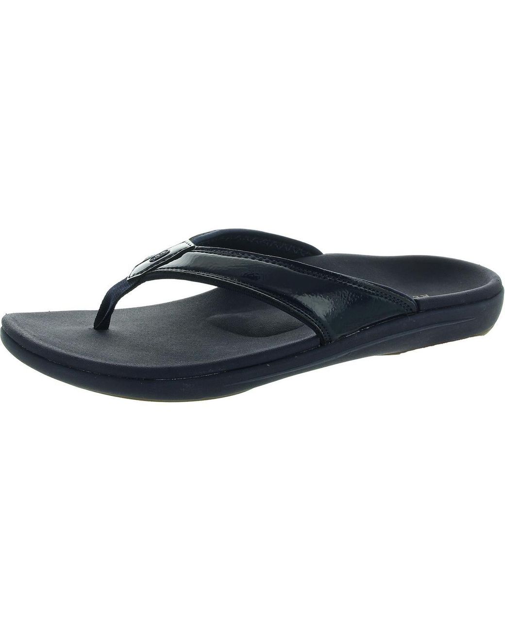 REVITALIGN Women’s Starling Flip-Flops – Orthotic Arch Support Sandals With Wood & Metal Detail