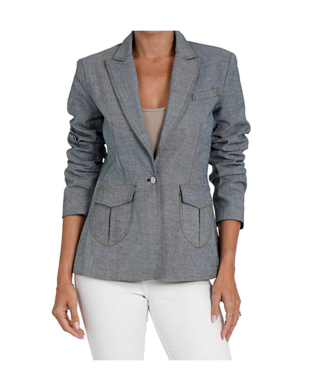 Love Token Gray Ava Blazer