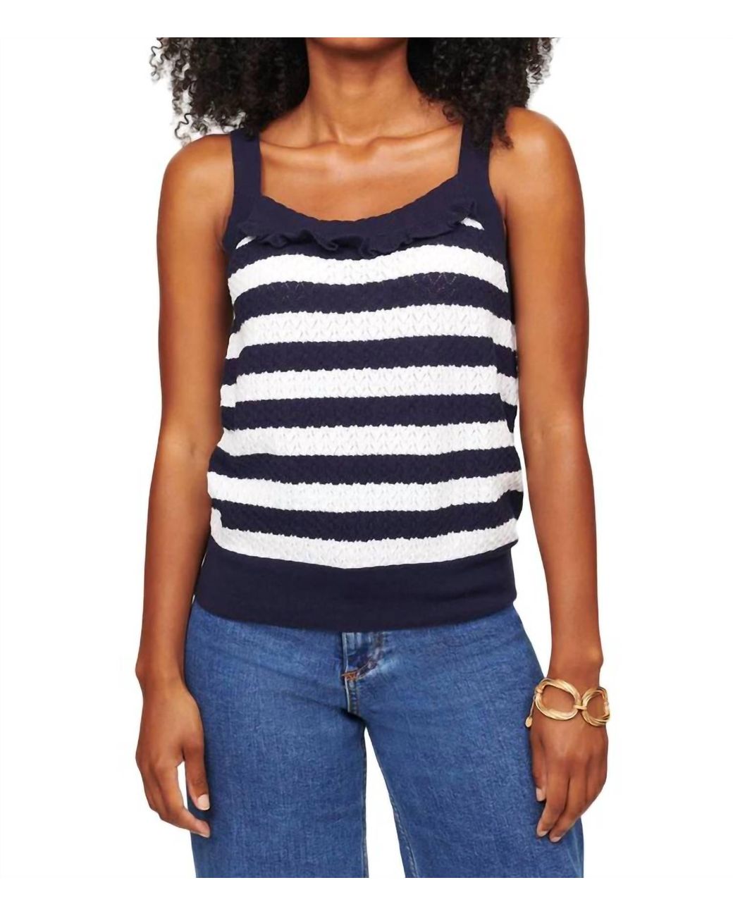 Isla Blue Ella Pointelle Cami Top