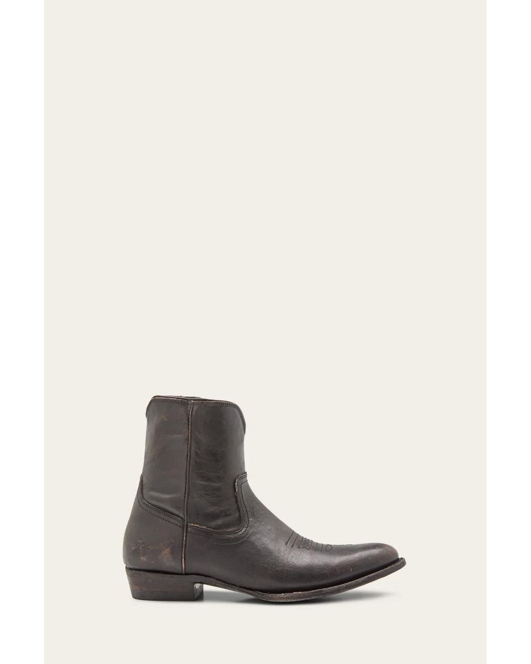Frye Black Austin Inside Zip
