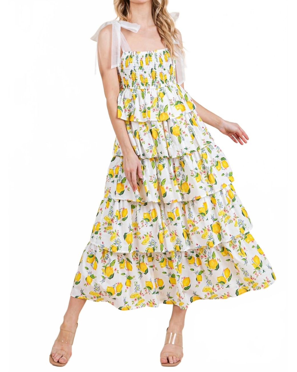 Geegee Yellow Lemoncello Maxi Sundress