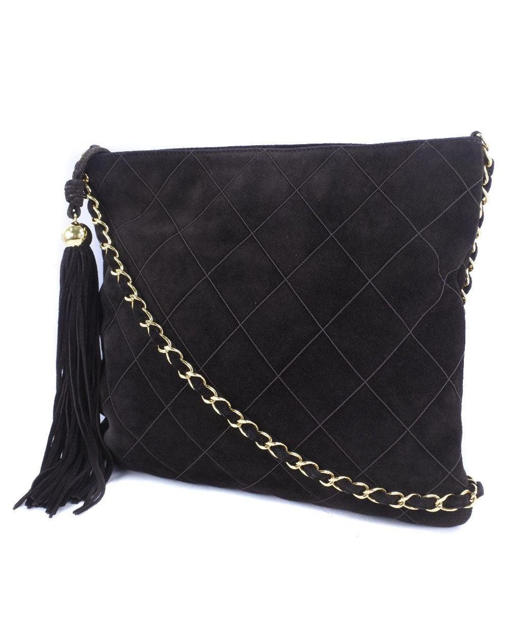Chanel Pre-owned Timeless Tweed Classic Flap Shoulder Bag - Black