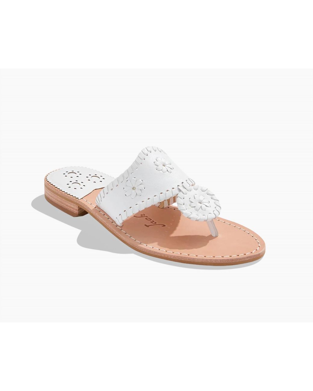 Jack Rogers Signature Jacks Flat Sandal in White Lyst