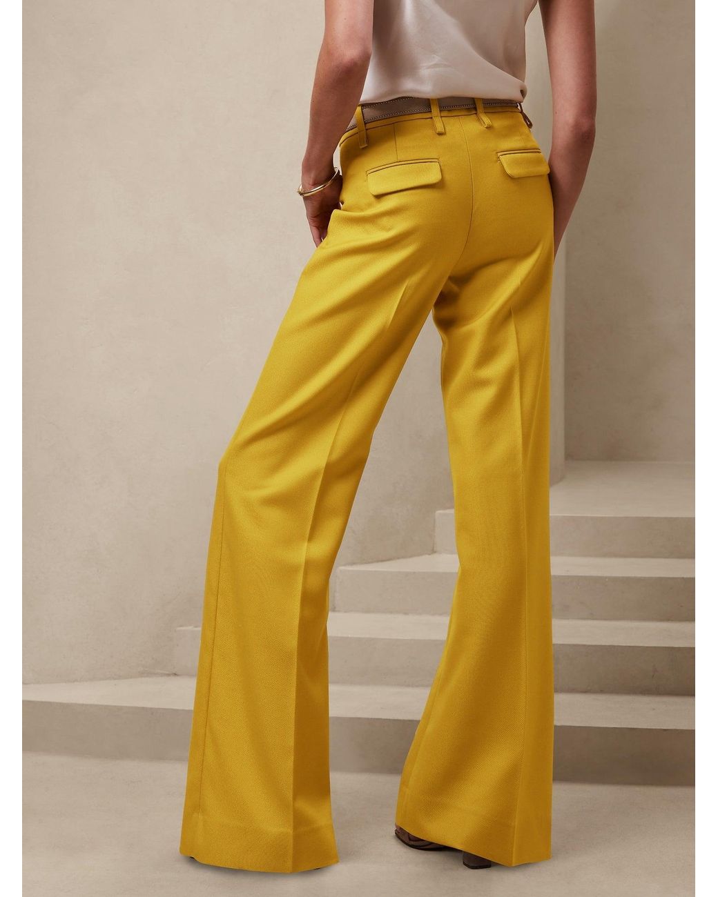 Banana republic hotsell yellow pants