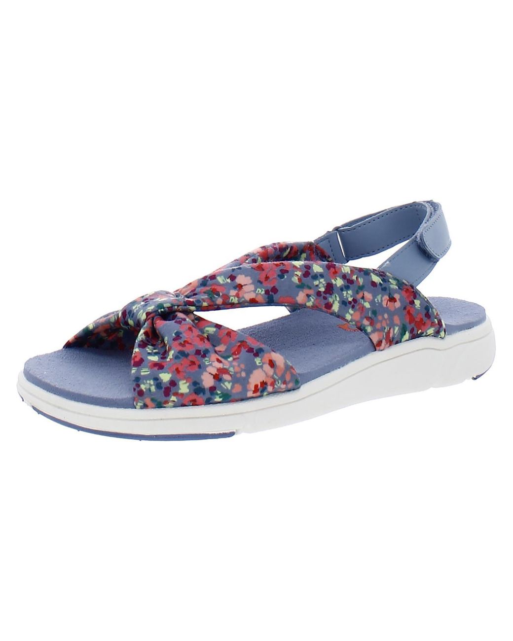 Ryka Floral Floral Hook Loop Slide Sandals in Blue Lyst