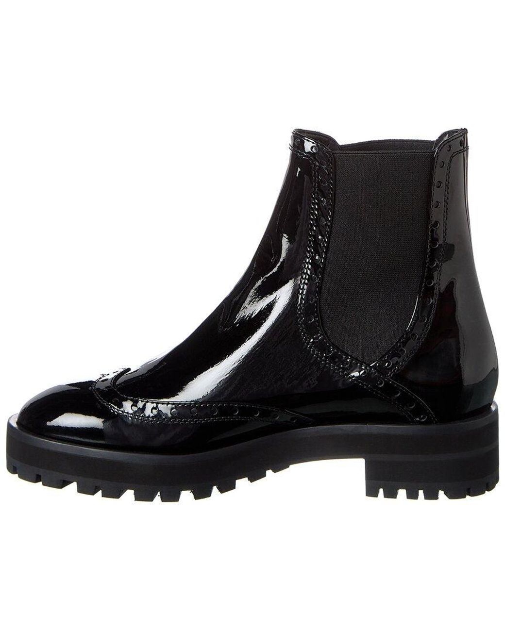 Stuart Weitzman Lodge Brogue Patent 