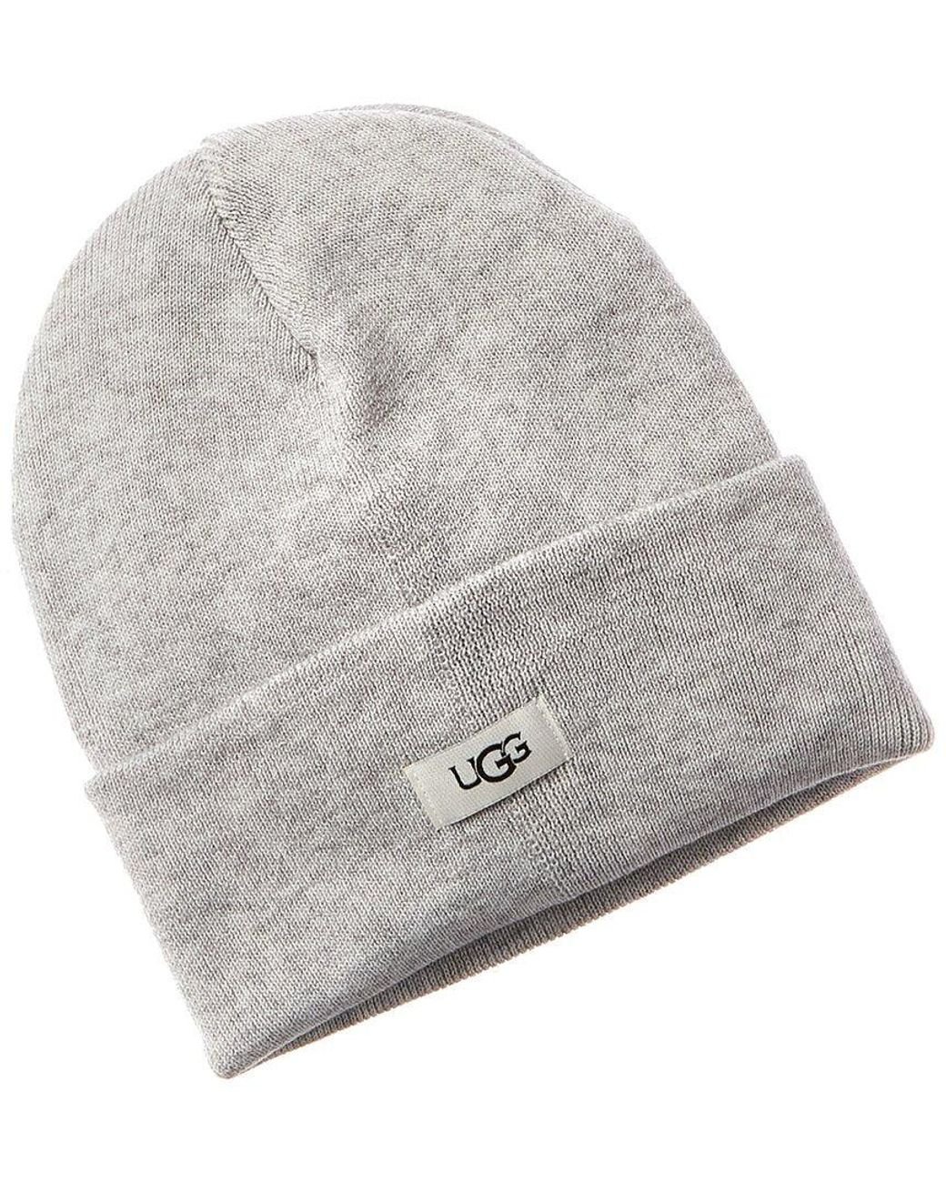 UGG Knit Cuff Wool-blend Hat in Gray | Lyst